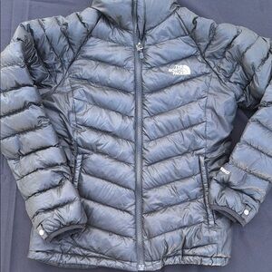 The North Face Black Puffer Jacket with Logo